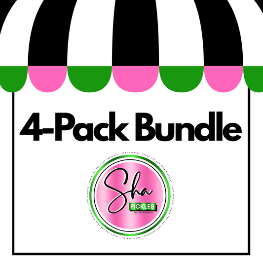 4-Pack Pickle Bundle- Small but Mighty | Sha Pickles